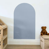 Grey coloured arch shaped wall decal for kids stuck onto a white wall